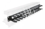 DELOCK cable management 66550 για rack 19"/1U, μεταλλικό, μαύρο - 4043619665501 - Image 2
