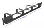 DELOCK Cable Managment για rack 66658, 4 θέσεων, 1U, μεταλλικό - 4043619666584 - Image 2