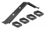 DELOCK cable management 66667, rack 19"/1U, 4x γάντζοι, γωνιακό, μαύρο - 4043619666676 - Image 2