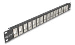DELOCK Keystone patch panel 66758, 19"/1U, 16x ports, μαύρο - 4043619667581