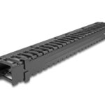 DELOCK cable management 67022 για rack 19"/1U, 3 ανοίγματα, μεταλλικό/πλαστικό, μαύρο - 4043619670222