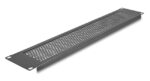 DELOCK κάλυμμα panel 67036 για 19"/2U rack, με αεραγωγούς, μαύρο - 4043619670369