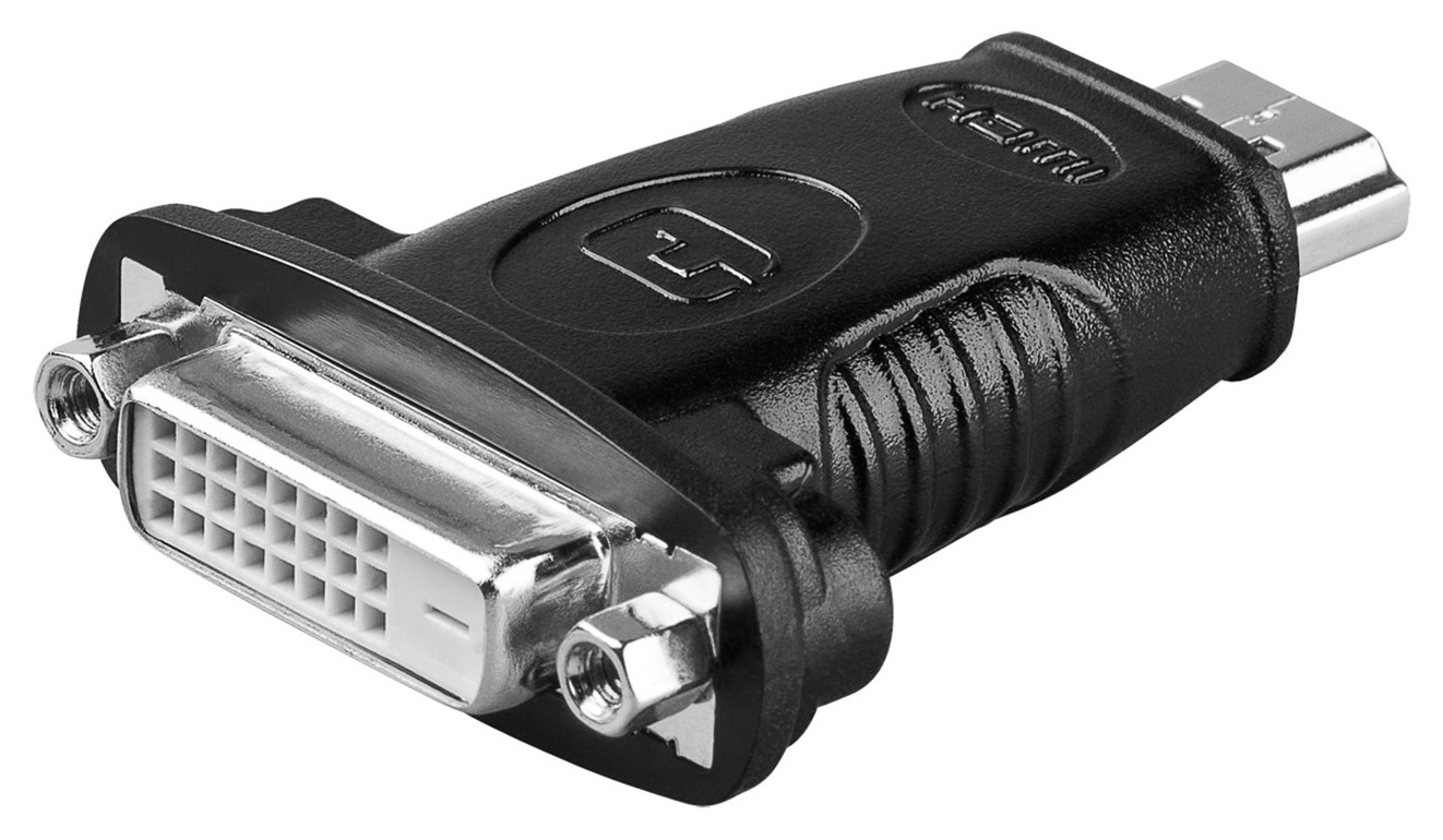 68098 GOOBAY αντάπτορας HDMI σε DVI-D Dual-Link 68098, μαύρος - 4040849680984 - Image 1