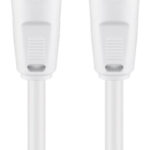 GOOBAY καλώδιο κεραίας αρσενικό 68149, <70dB, CCS, 5m, λευκό - 4040849681493