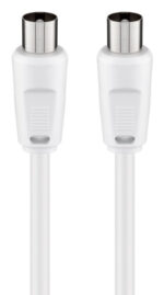 GOOBAY καλώδιο κεραίας αρσενικό 68149, <70dB, CCS, 5m, λευκό - 4040849681493