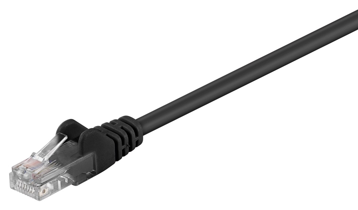 68651 GΟOBAY καλώδιο δικτύου 68651, CAT 5e U/UTP, CCA, PVC, 5m, μαύρο - 4040849686511 - Image 1