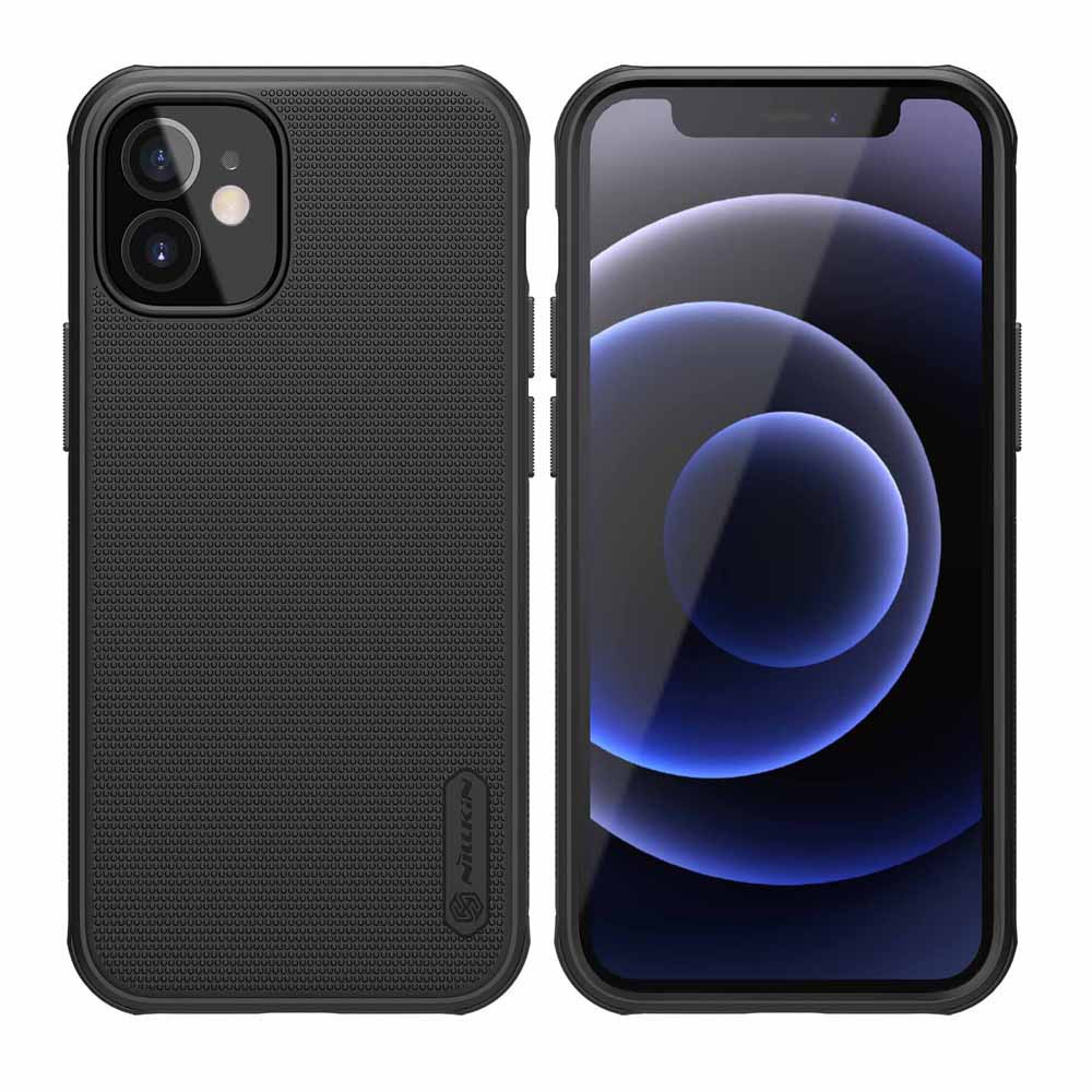 6902048205802 NILLKIN θήκη Super Frost Shield για Apple iPhone 12 mini, μαύρη - 6902048205802 - Image 1