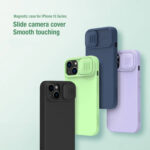 NILLKIN θήκη CamShield Silky Magnetic Silicone για iPhone 15 Plus, μαύρη - 6902048269644 - Image 2