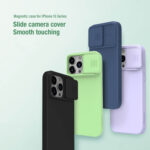 NILLKIN θήκη CamShield Silky Magnetic Silicone, iPhone 15 Pro Max, μαύρη - 6902048269682 - Image 2