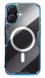 NILLKIN θήκη Nature TPU Pro Magnetic για iPhone 16, διάφανη-μπλε - 6902048287273