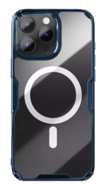 NILLKIN θήκη Nature TPU Pro Magnetic για iPhone 16 Pro, διάφανη-μπλε - 6902048287297