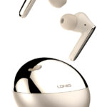 LDNIO earphones με θήκη φόρτισης T01, True Wireless, HiFi, Φ10mm, χρυσά -