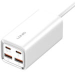 LDNIO σταθμός φόρτισης A4610C, 2x USB-C & 2x USB, 65W, PD/QC, λευκός -