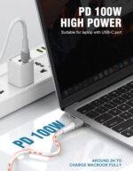 LDNIO καλώδιο USB-C σε USB-C LC601C, 100W PD, 1m, γκρι - - Image 2