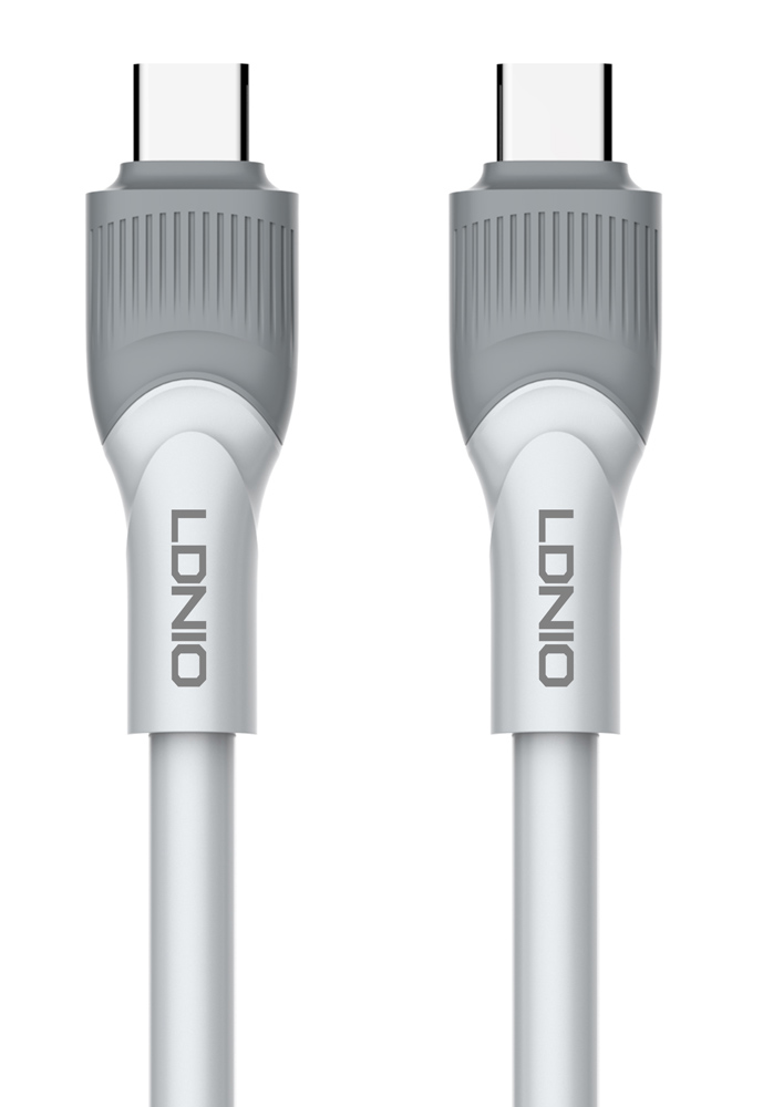 6933138601136 LDNIO καλώδιο USB-C σε USB-C LC601C, 100W PD, 1m, γκρι - - Image 1