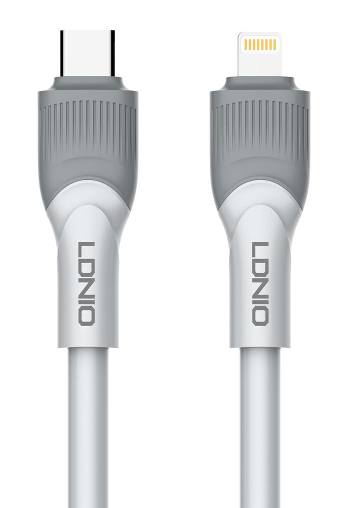 6933138601143 LDNIO καλώδιο Lightning σε USB-C LC601I, 30W PD, 1m, γκρι - 6933138601143 - Image 1