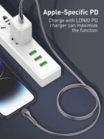 LDNIO καλώδιο Lightning σε USB-C LC651I, 30W, 1m, χρυσό - - Image 2
