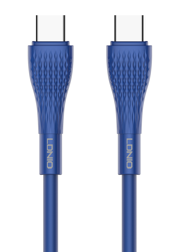 6933138601297 LDNIO καλώδιο USB-C σε USB-C LC672C, 65W PD, 2m, μπλε - - Image 1