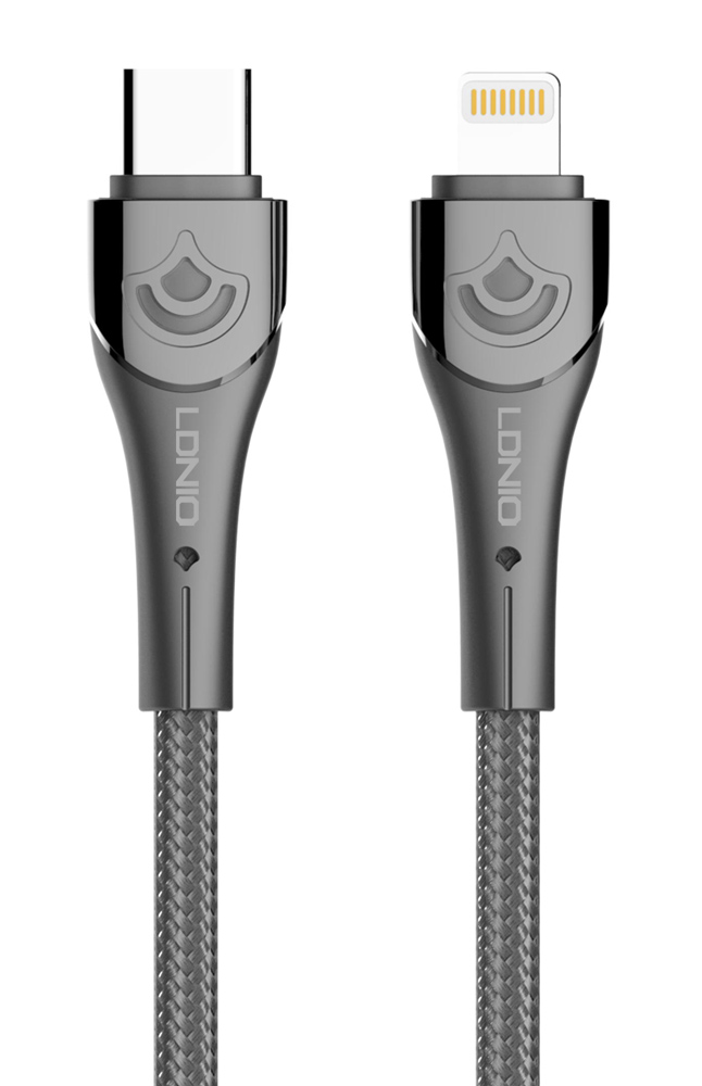 6933138601327 LDNIO καλώδιο Lightning σε USB-C LC861I, 30W PD, 1m, γκρι - - Image 1