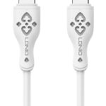 LDNIO καλώδιο USB-C σε USB-C LC812C, 65W PD, 2m, λευκό -