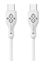 LDNIO καλώδιο USB-C σε USB-C LC812C, 65W PD, 2m, λευκό -