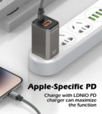 LDNIO καλώδιο Lightning σε USB-C LC441I, 30W PD, 1m, γκρι - - Image 2
