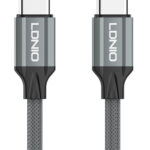 LDNIO καλώδιο USB-C σε USB-C LC442C, 65W PD, 2m, γκρι -