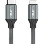 LDNIO καλώδιο Lightning σε USB-C LC442I, 30W PD, 2m, γκρι -
