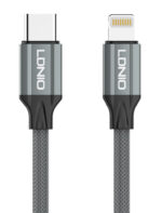 LDNIO καλώδιο Lightning σε USB-C LC442I, 30W PD, 2m, γκρι -