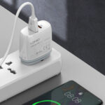 LDNIO φορτιστής τοίχου Q229 με καλώδιο, USB & USB-C, 20W PD, λευκός - - Image 2