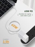 LDNIO καλώδιο USB-C σε USB-C LC122C, 65W PD, 2m, λευκό - 6933138691335 - Image 2