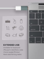 LDNIO αντάπτορας USB-C σε USB LC140, αρσενικό σε θηλυκό, γκρι - 6933138691410 - Image 2