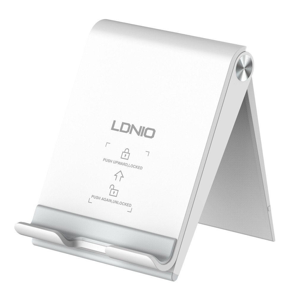 6933138691489 LDNIO βάση smartphone MG07, foldable, 4.7-7.2", λευκή - - Image 1