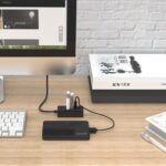 ORICO USB hub W5P-U2, 4x θυρών, USB 2.0, 480Mbps, USB σύνδεση, 1m καλώδιο, μαύρο - 6942227107886 - Image 2