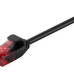 GOOBAY καλώδιο δικτύου 71548, CAT 6 U/UTP, slim, copper, 250MHz, 0.25m, μαύρο - 4040849715488