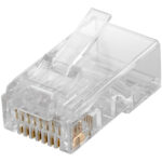 GOOBAY βύσμα RJ45 72500, CAT 5e UTP, διάφανο, 10τμχ - 4051366725003