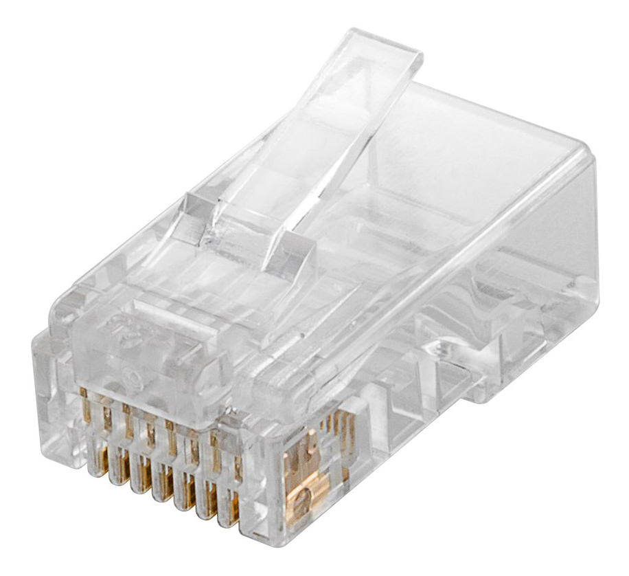 72500 GOOBAY βύσμα RJ45 72500, CAT 5e UTP, διάφανο, 10τμχ - 4051366725003 - Image 1