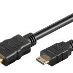 GOOBAY καλώδιο mini HDMI σε HDMI 74082 με Ethernet, 4K/60Hz, 18 Gbps, 1.5m, μαύρο - 4040849740824
