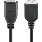 GOOBAY καλώδιο προέκτασης USB 74149, 5Gbps, USB 3.0, 15W, 2m, μαύρο - 4040849741494