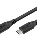 GOOBAY καλώδιο USB-C 74183, USB4, 240W, 40Gbps, 8K/60Hz, 1m, μαύρο - 4040849741838