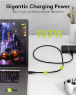 GOOBAY καλώδιο USB-C 74193, USB4, 100W, 40Gbps, 8K/60Hz, 2m, μαύρο - 4040849741937 - Image 2