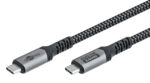 GOOBAY καλώδιο USB-C 74210, USB4, 240W, 40Gbps, 8K/60Hz, 0.50m, γκρι - 4040849742101