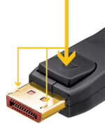 GOOBAY καλώδιο DisplayPort 74761, 16K/60Hz, 80 Gbps, 2m, μαύρο - 4040849747618 - Image 2
