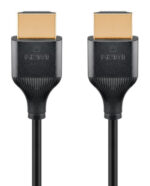 GOOBAY καλώδιο HDMI 75293 με Ethernet, slim, 4K/60Hz, 18 Gbps, 1m, μαύρο - 4040849752933 - Image 2
