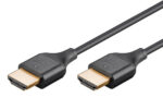 GOOBAY καλώδιο HDMI 75293 με Ethernet, slim, 4K/60Hz, 18 Gbps, 1m, μαύρο - 4040849752933