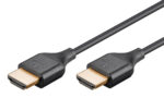 GOOBAY καλώδιο HDMI 75297 με Ethernet, slim, 8K/60Hz, 48 Gbps, 0.5m, μαύρο - 4040849752971