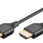 GOOBAY καλώδιο HDMI 75298 με Ethernet, slim, 8K/60Hz, 48 Gbps, 1m, μαύρο - 4040849752988