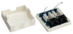 GOOBAY επιτοίχια πρίζα δικτύου 77633, 2 θύρες RJ45, CAT 6 UTP, λευκή - 4040849776335 - Image 2