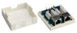 GOOBAY επιτοίχια πρίζα δικτύου 77635, 2 θύρες RJ45, CAT 6 STP, λευκή - 4040849776359 - Image 2