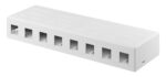 GOOBAY Keystone κυτίο 79426 για 8x θύρες δικτύου, λευκό - 4040849794261